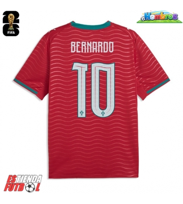 Portugal Bernardo Silva #10 Primera Equipación Mundial 2026 Manga Corta Portugal Bernardo Silva #10 Primera Equipación Mundial 2026 Manga Corta